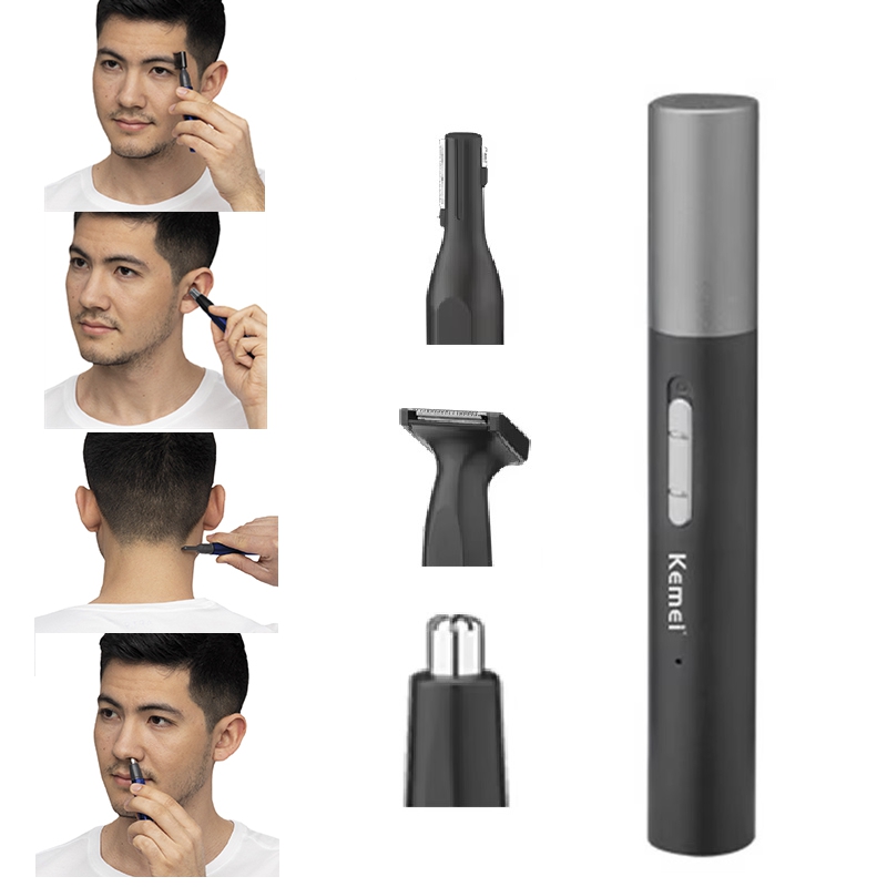 Grooming Men'S Eyebrows - Kemei Pro Regolabarba Elettrico Ricaricabile per