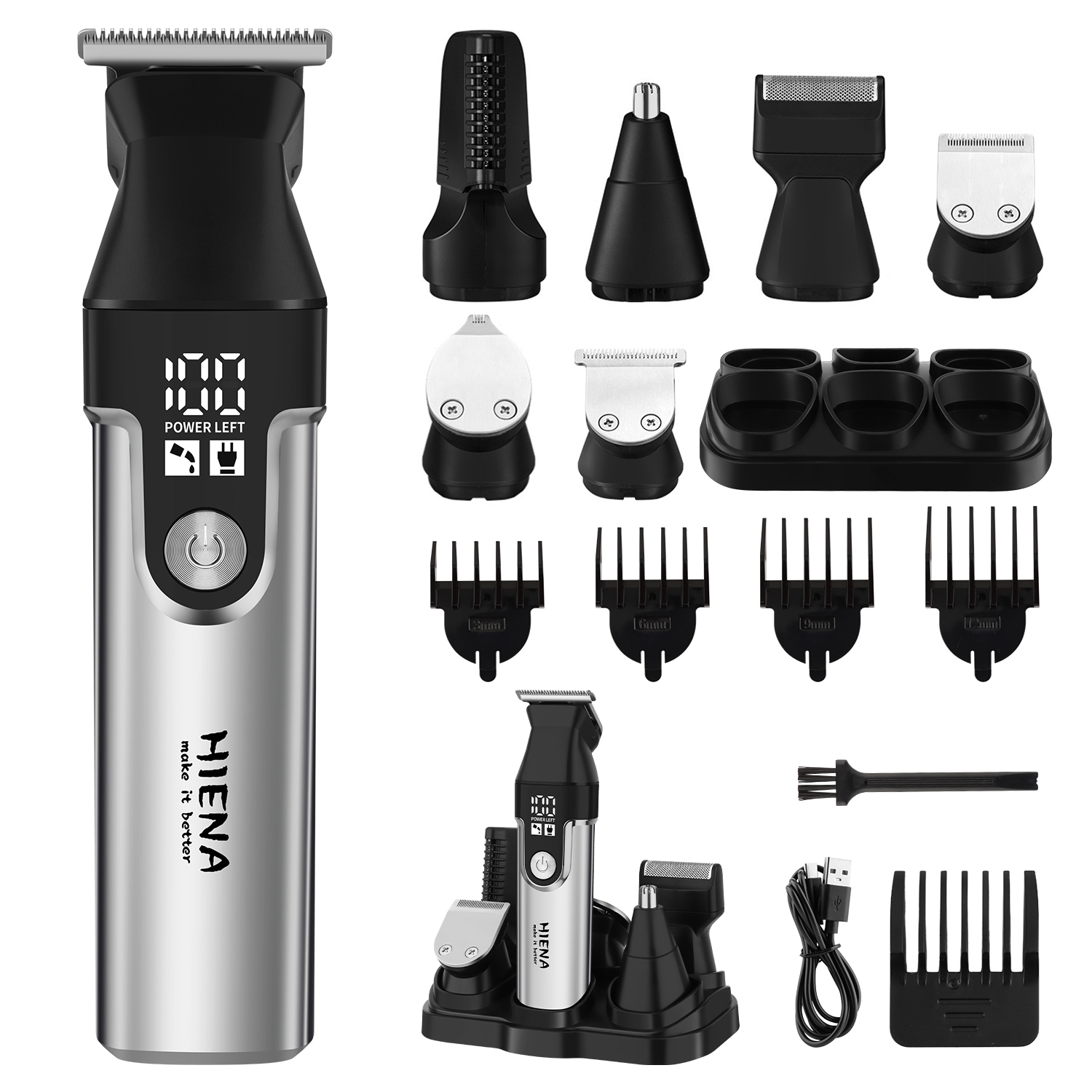 Grooming Men'S Eyebrows - Set tagliacapelli professionale multifunzione HIENA, tagliacapelli