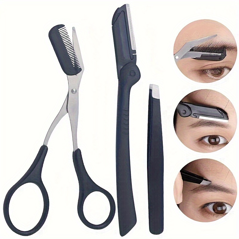 Grooming Men'S Eyebrows - Set da 3 pezzi Kit per